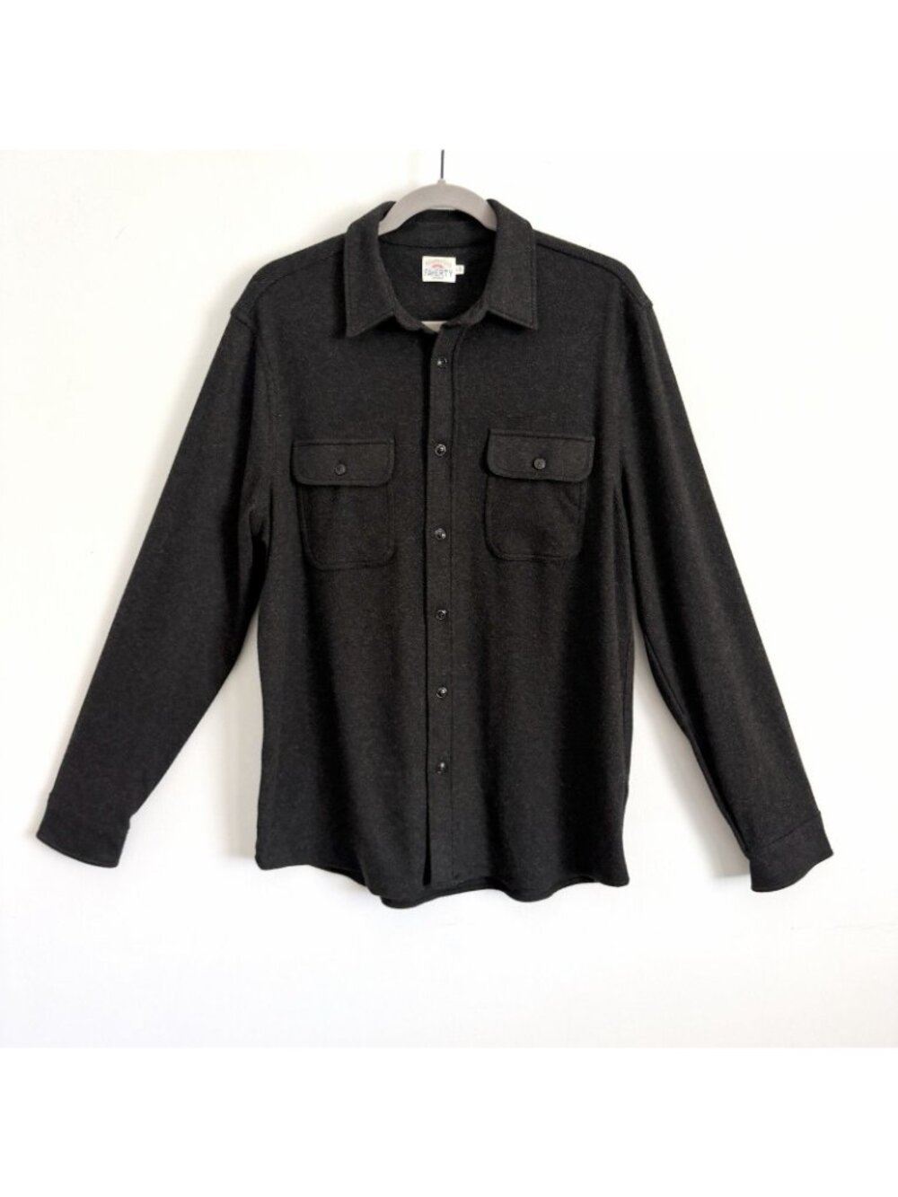 Faherty Black Casual Button-Down Shirt - Picture 2 of 8